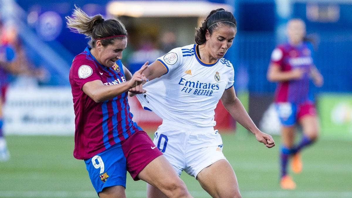 Rocío Gálvez en un partido contra el Barcelona