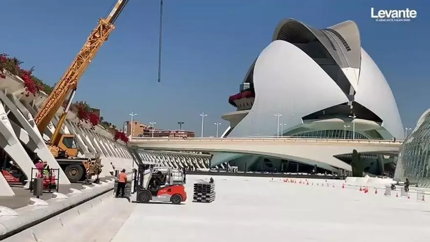 El Festival de les Arts inicia montaje en la Ciutat de les Arts y Ciències de València