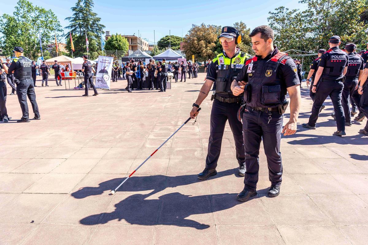 Imagen de las jornadas solidarias en la Escuela de Policía