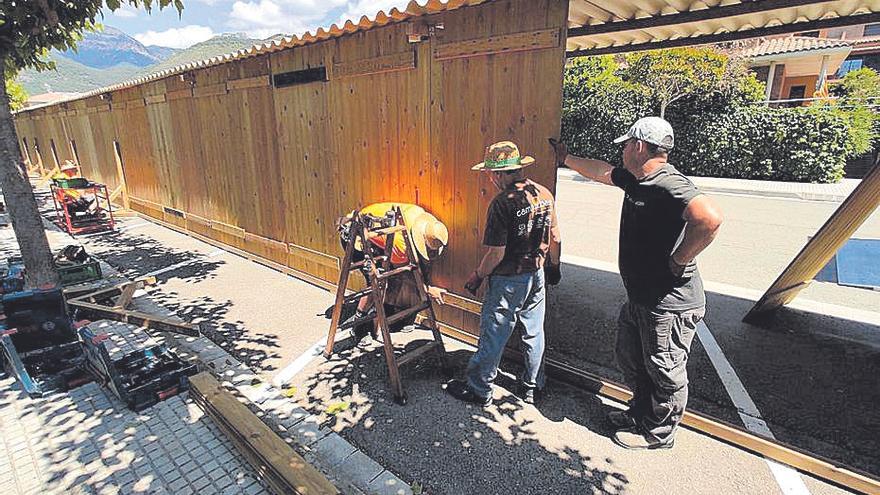 Últims preparatius en l’espai de la fira