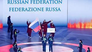 Rusia desfiló con su bandera en los Paralímpicos de Milán-Cortina