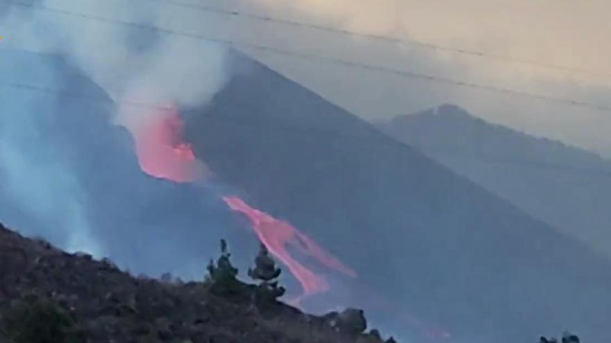 Colapso parcial del cono del volcán de La Palma