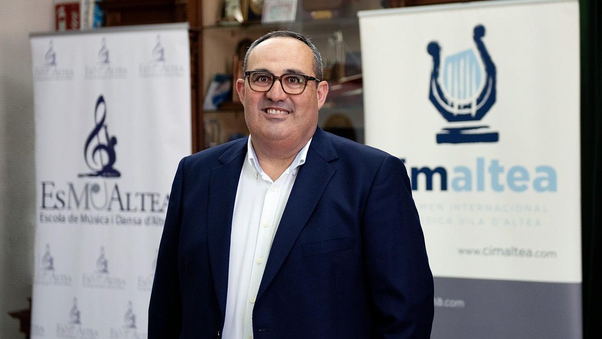 Francis Alvado Silvestre, presidente de la Sociedad Filarmónica Alteanense