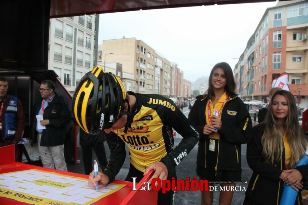 Salida de la Vuelta Ciclista a España desde Lorca