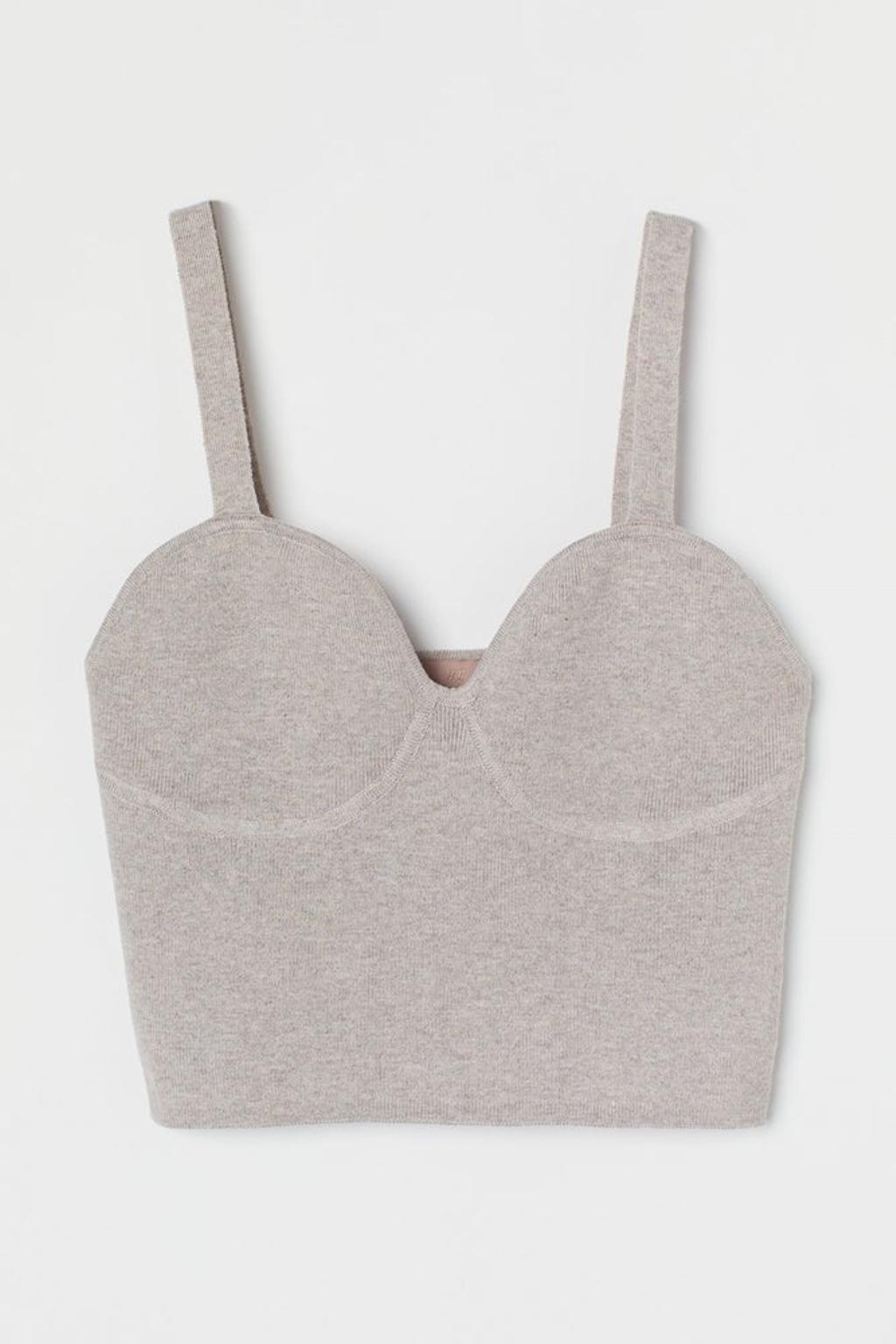 Top de punto cropped de H&amp;M (Precio:9,99 euros)