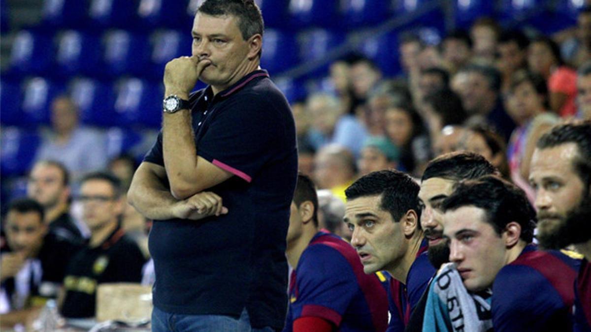 Xavi Pascual se toma muy en serio el partido frente al equipo sueco