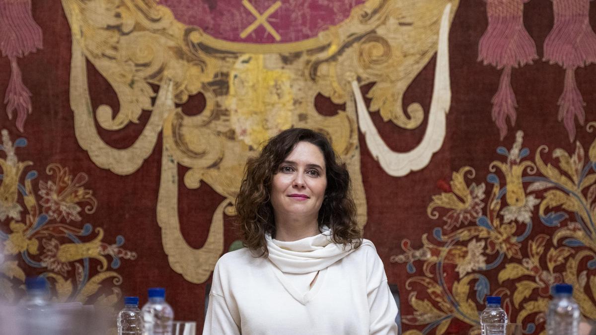Isabel Díaz Ayuso preside la habitual reunión semanal del Consejo de Gobierno de la Comunidad de Madrid, que con carácter extraordinario se celebra en Alcalá de Henares,