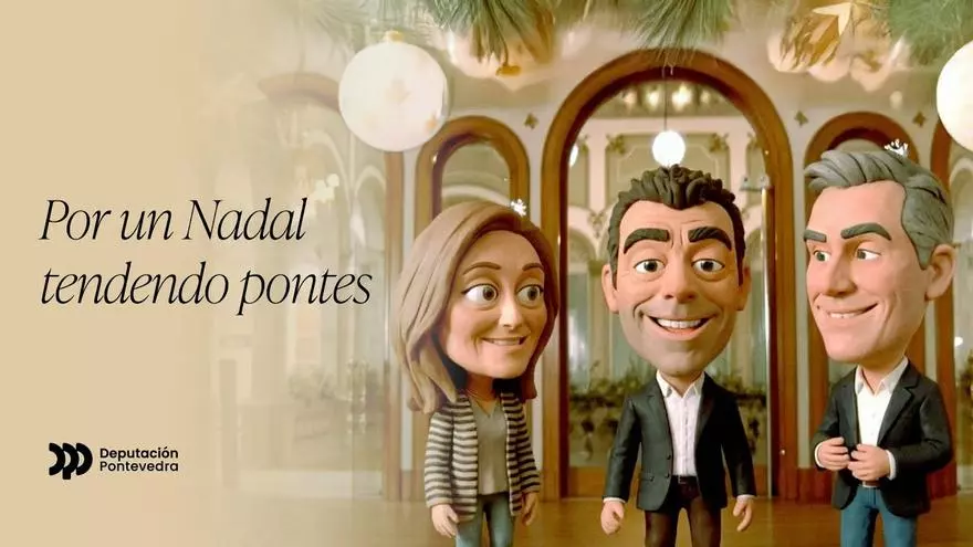 Animación y «puentes tendidos» en la felicitación navideña de la Diputación de Pontevedra