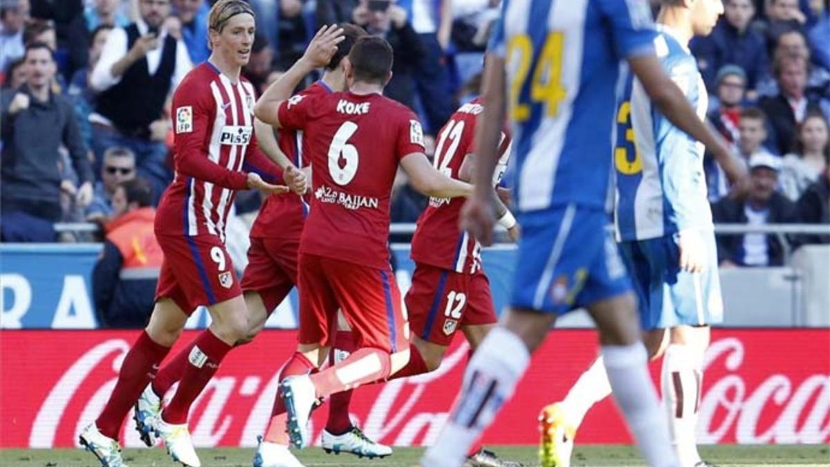 Fernando Torres y Koke fueron decisivos ante el Espanyol con sus goles y asistencias