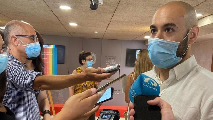 Xavier López, portavoz de Unidas Podemos en el Ayuntamiento de Alicante.