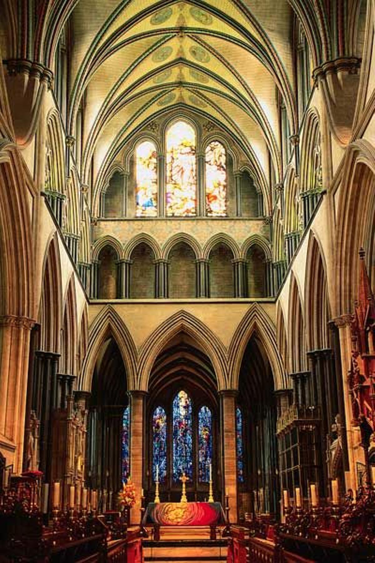 Interior de la Abadía de Bath