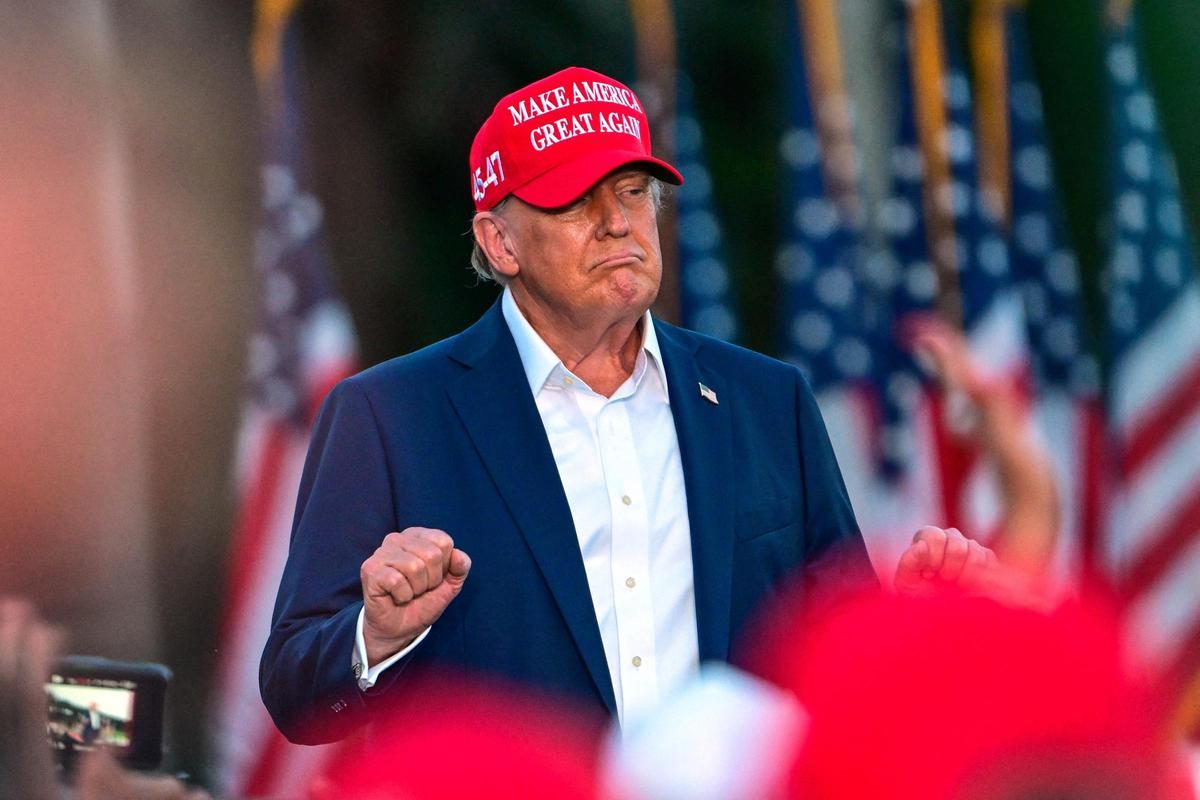 El expresidente Donald Trump durante un mitin en Doral, Florida, el pasado 9 de julio.