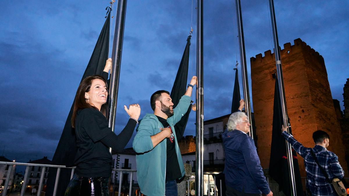 Imagen de la actividad que se celebró en Cáceres para albergar a todos los fans de La casa del dragón.