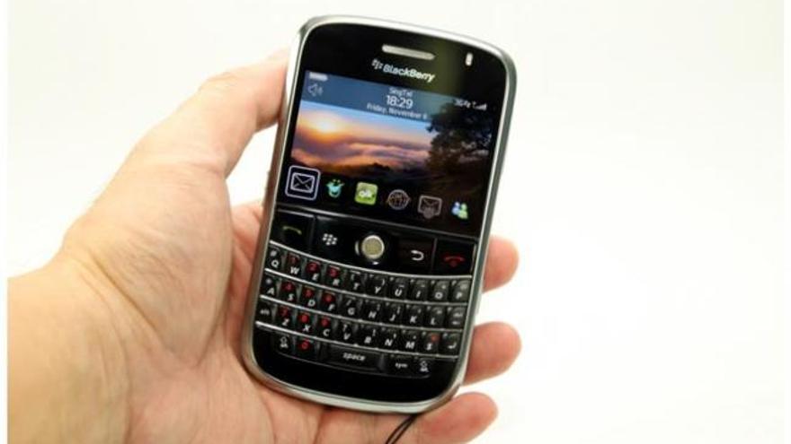 Un modelo de Blackberry.