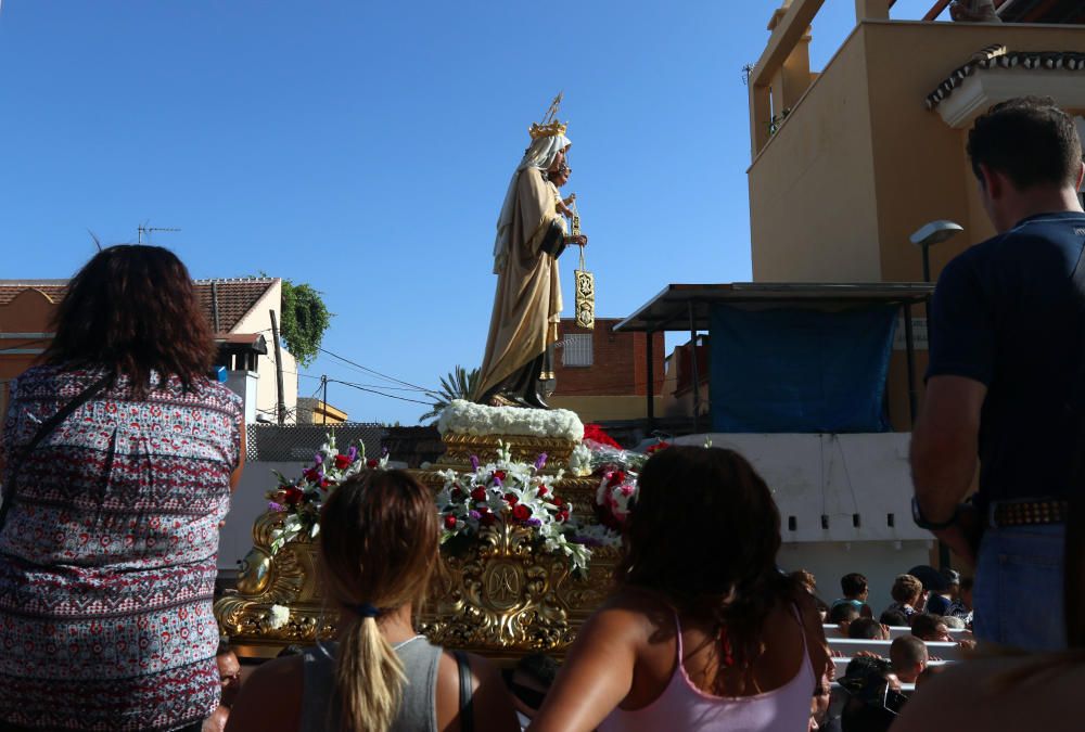 Salida procesional de la Virgen del Carmen de la barriada de El Palo.