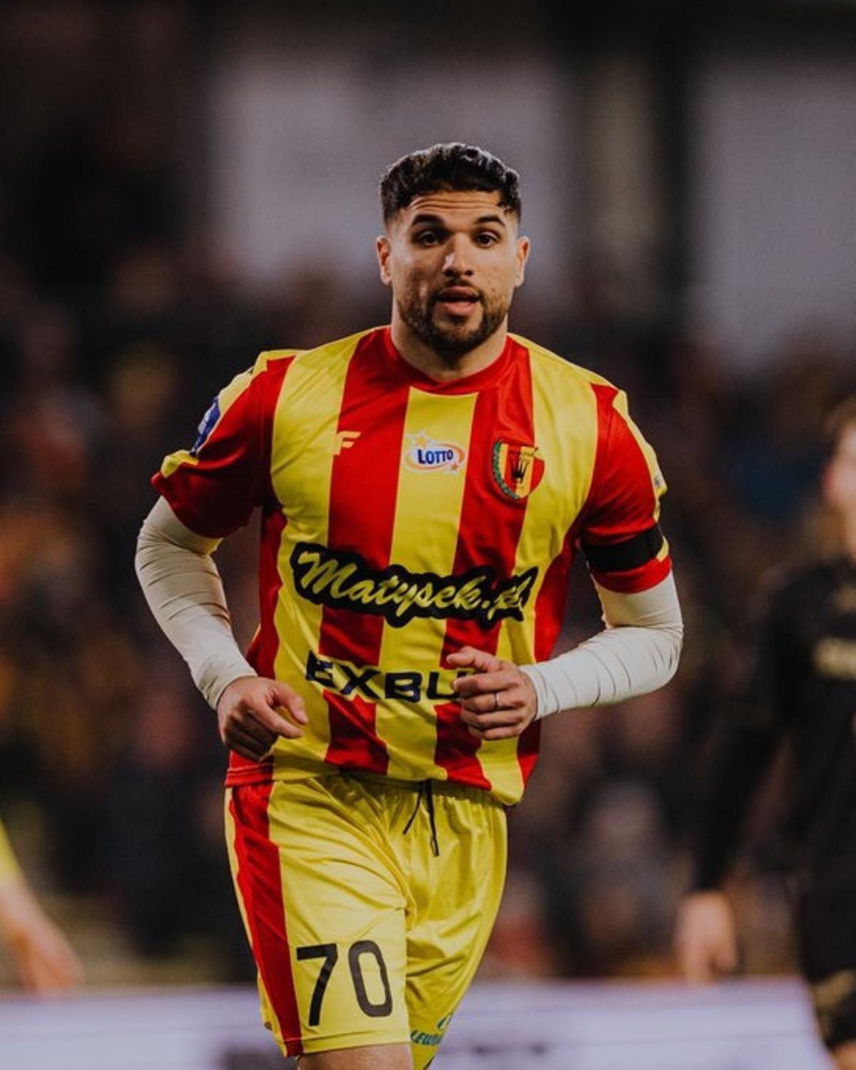 Antoñín Cortés Heredia, durante su último año en la Primera polaca con el Korona Kielce.