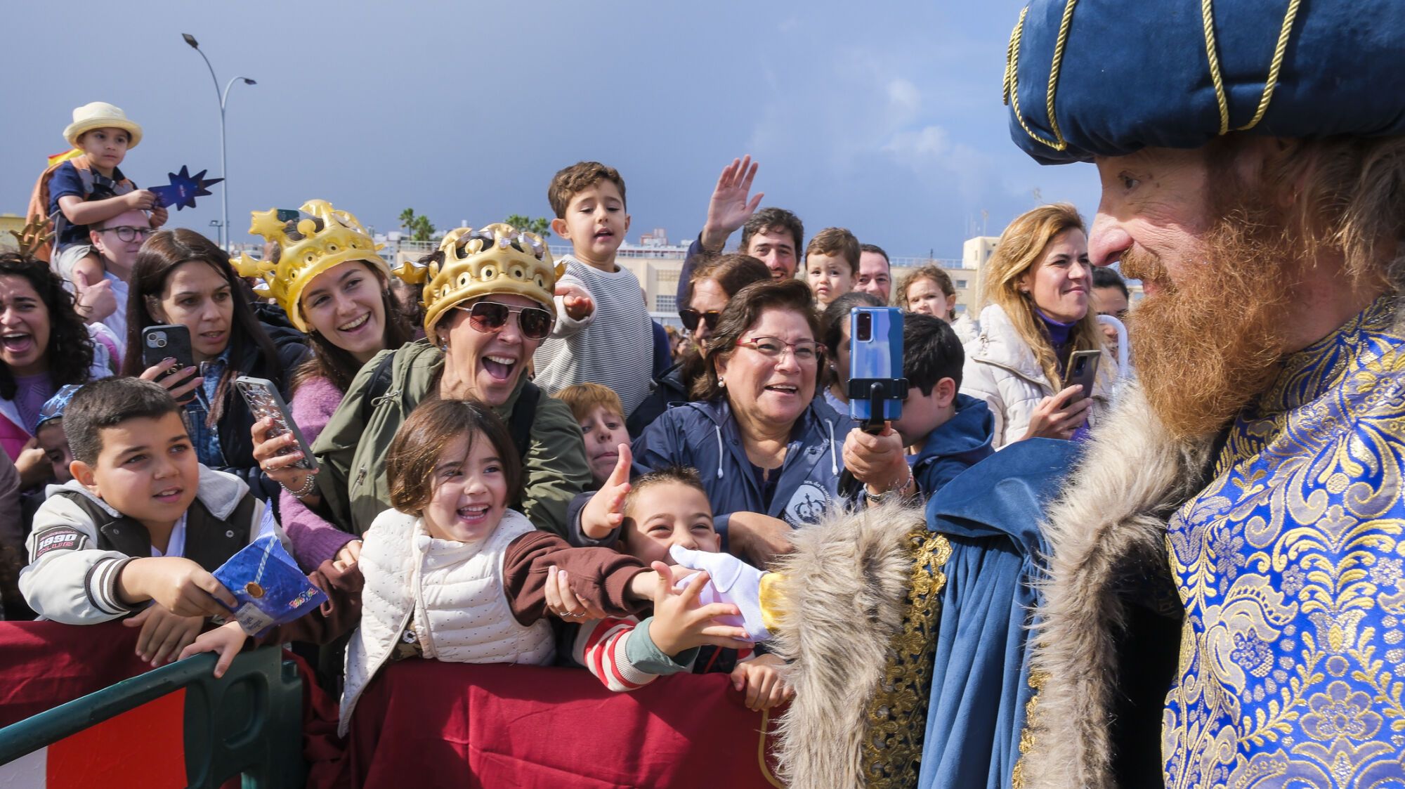 Llegada de los Reyes Magos, en la Base Naval 