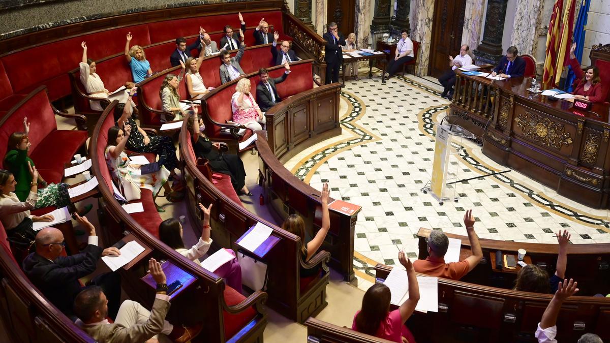 Aprobación de la propuesta de organización del pleno en el Ayuntamiento de València.
