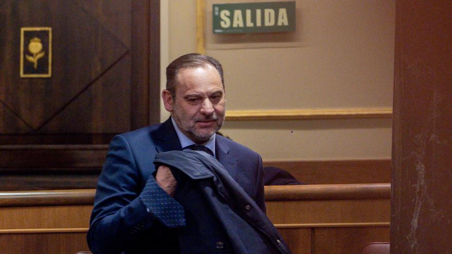 José Luis Ábalos, durante un pleno en la Cámara Baja.