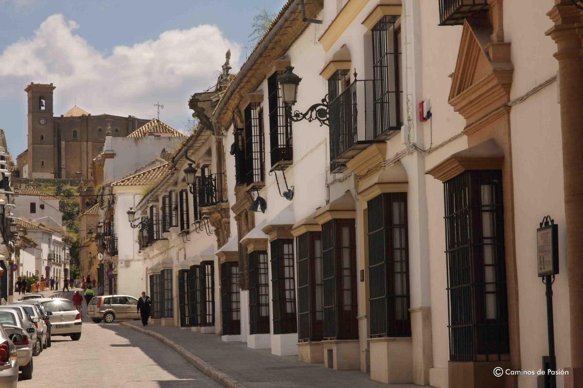 Perspectiva desde la calle de Sevilla, en Osuna.