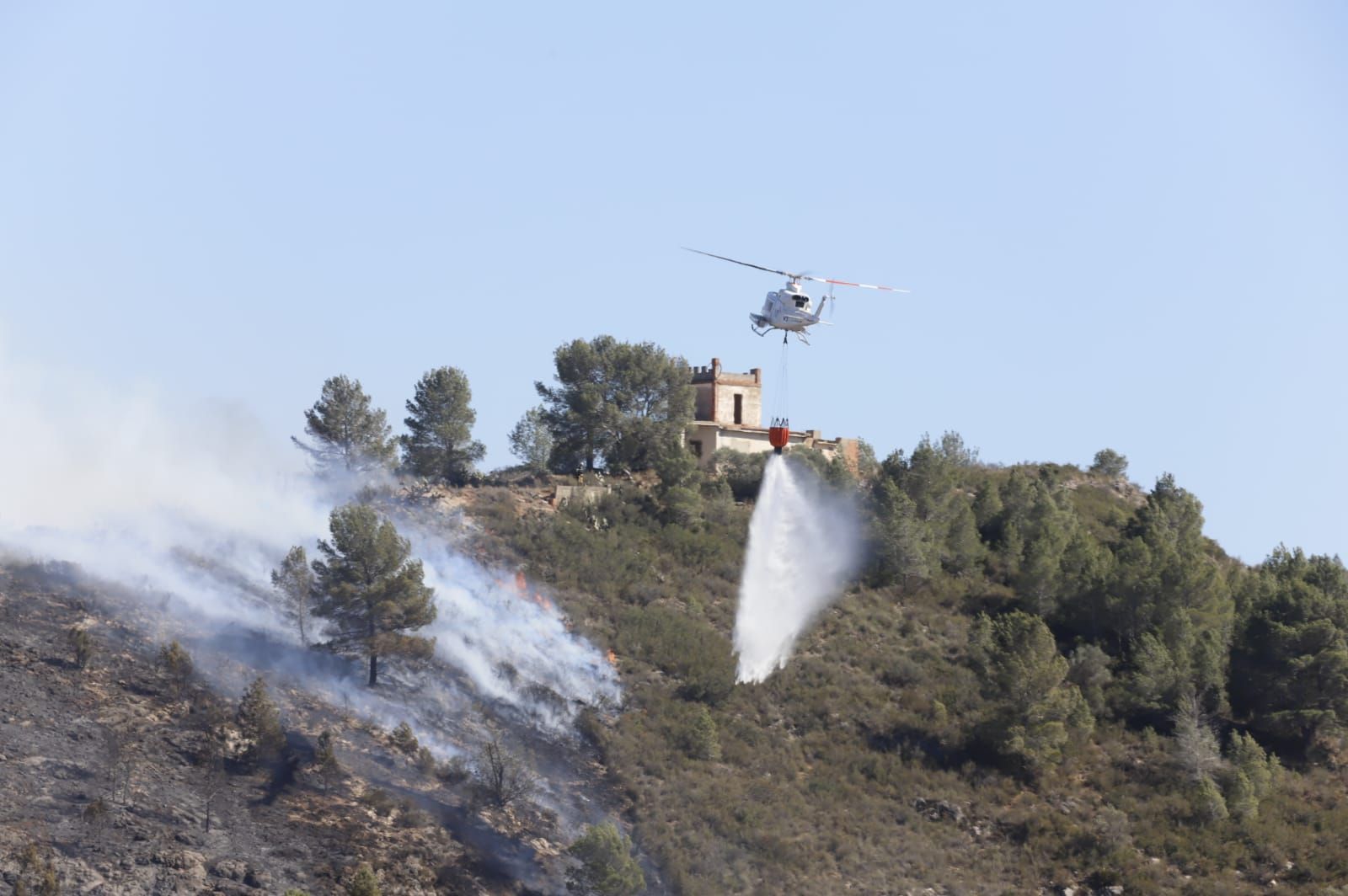 Las imágenes del incendio de Real