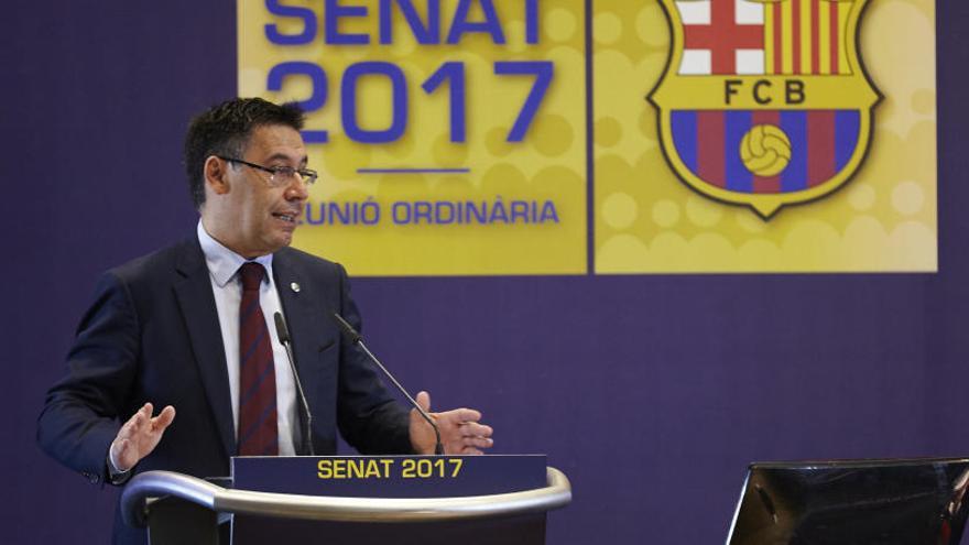 Bartomeu, al senat del FCB.