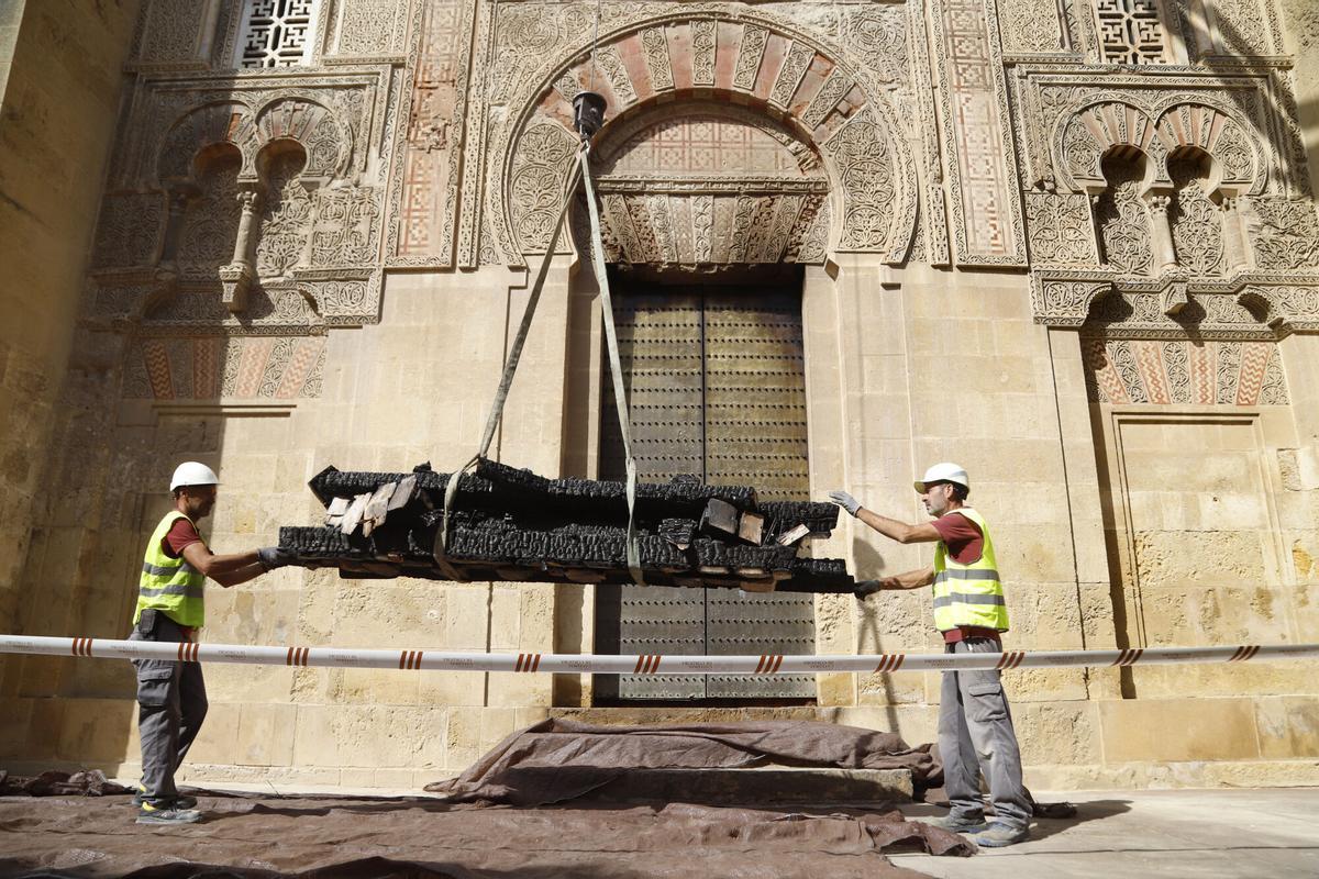 Así avanza la recuperación de la zona más dañada de la Mezquita-Catedral de Córdoba