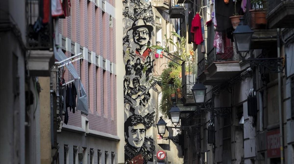 zentauroepp41612997 barcelona 15 01 2018 murales dedicados a la rumba catalana e180117113500