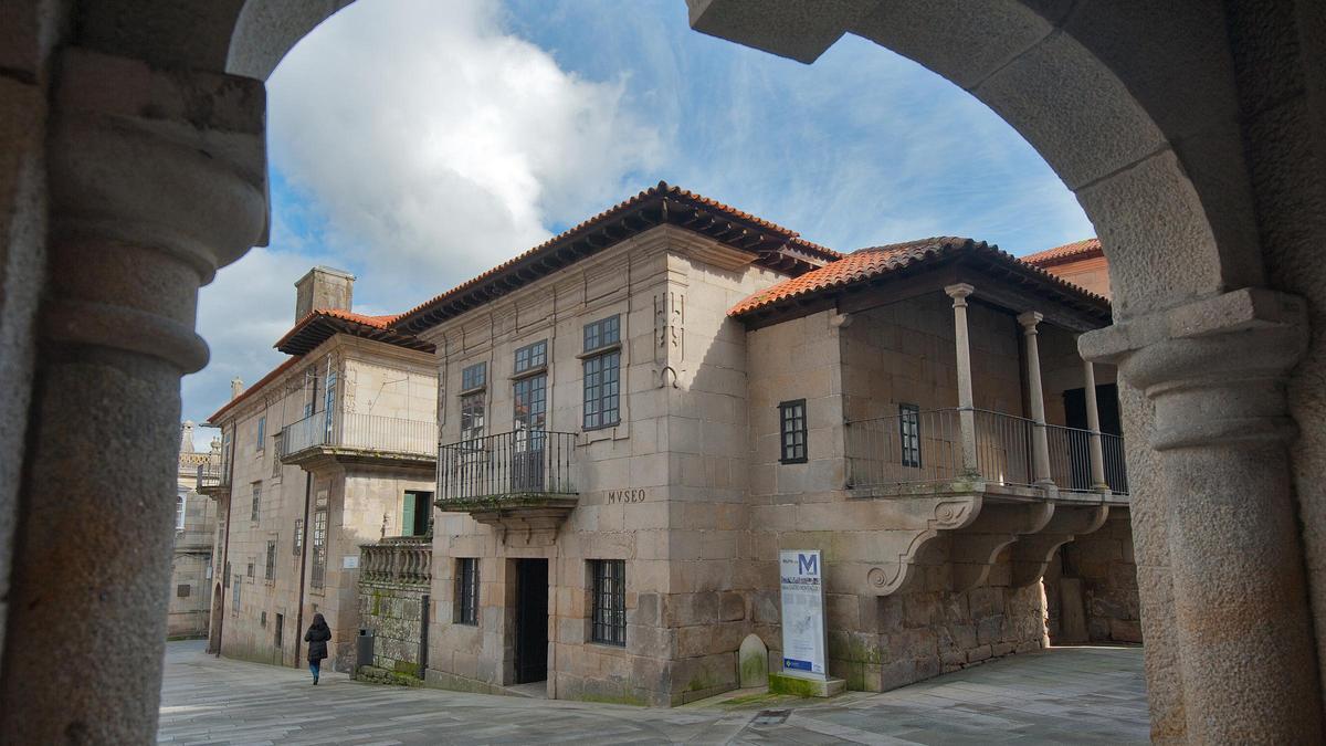 Vista de los edificios del Museo de Pontevedra en la plaza de A Leña.