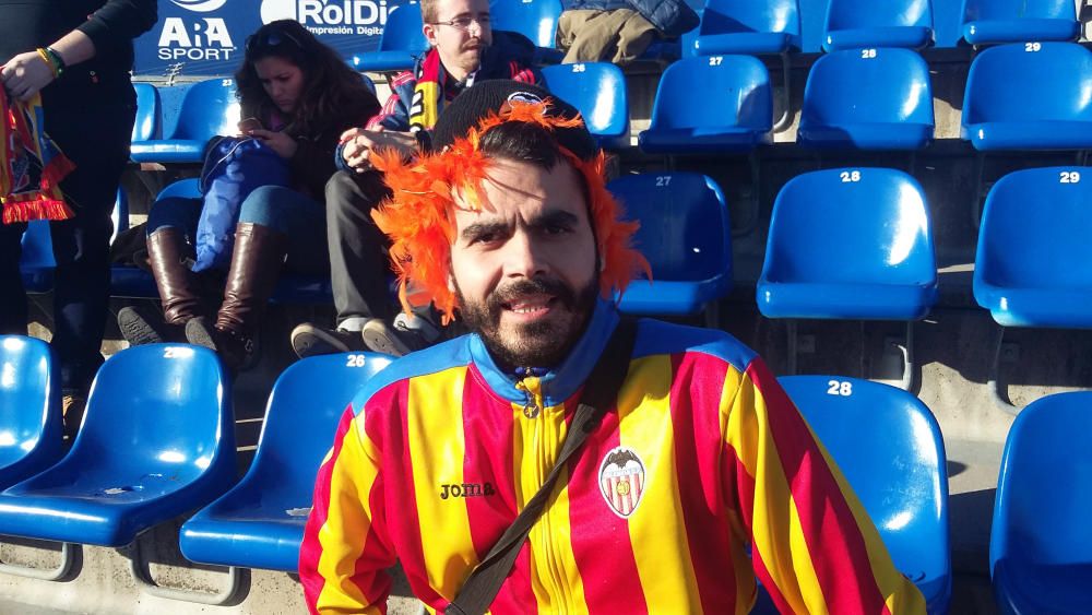 Aficionados del Valencia en Getafe