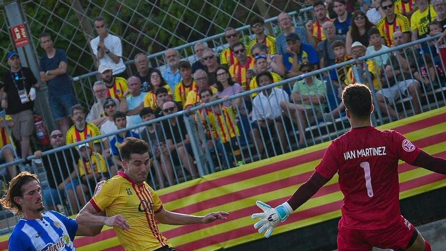 Un error defensivo y la contundencia del Sant Andreu condenan al Águilas FC a la derrota