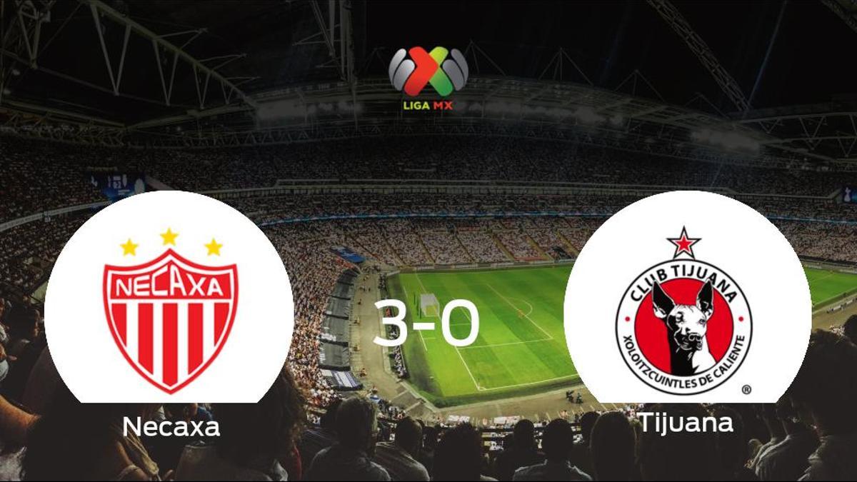 El Necaxa consigue los tres puntos en casa tras pasar por encima del Tijuana (3-0)