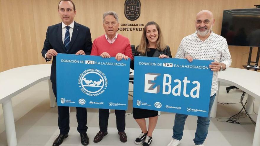 Más de 1.400 euros para BATA y el Banco de Alimentos