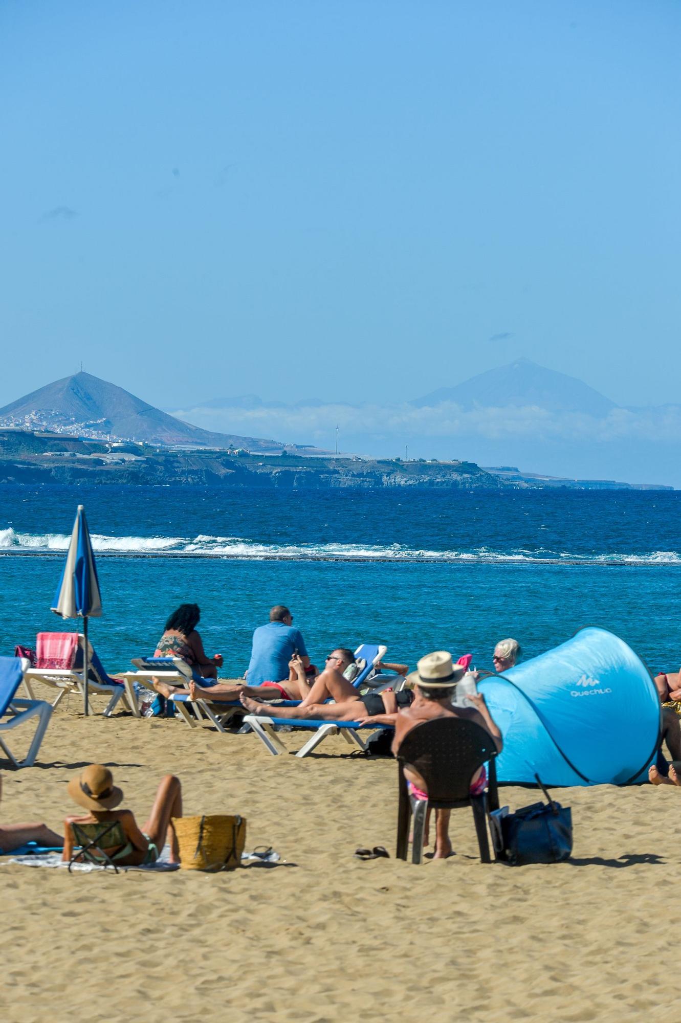 Tiempo en la playa de Las Canteras (1/12/2022)