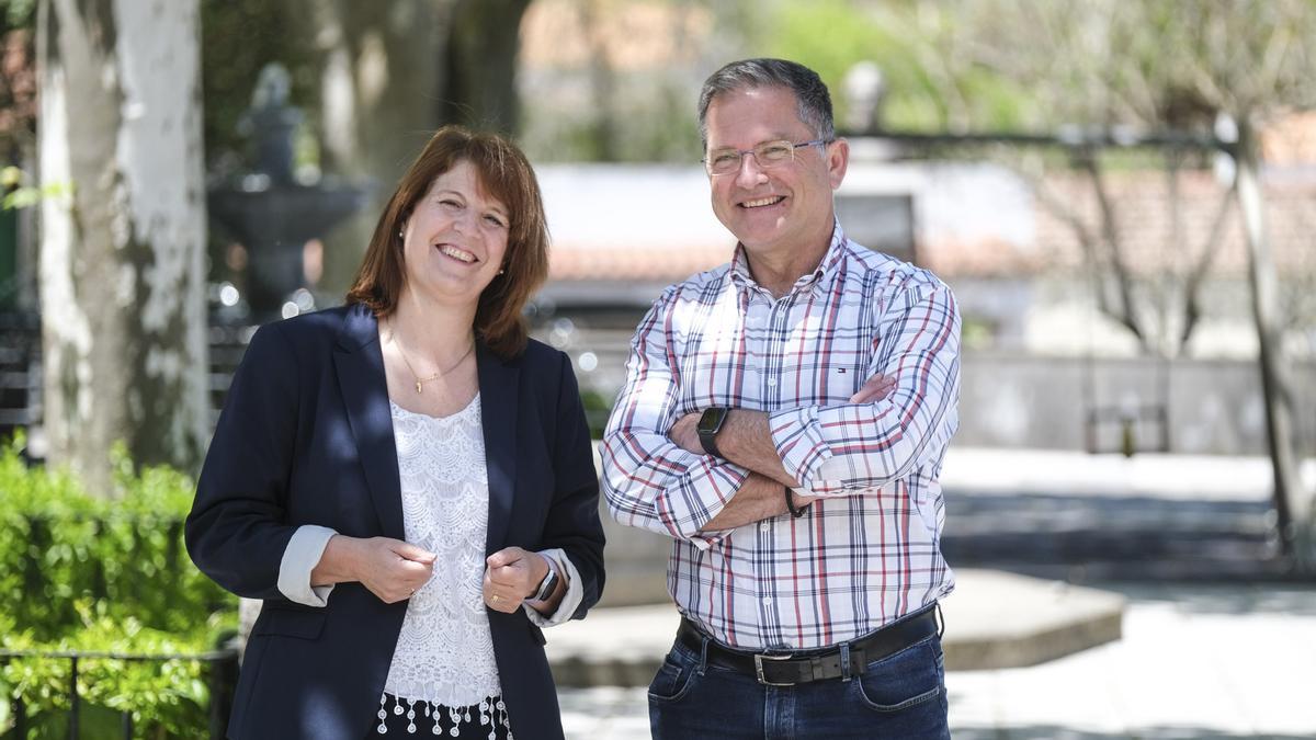 Elisa García (PSOE) y José Luis Rodríguez (PP), cabezas de lista de los partidos que tienen presencia actual en la Corporación de Valleseco.