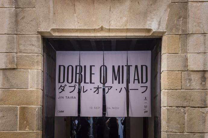 Presentación a los medios de la exposición ‘Doble o mitad’ de Jin Taira, en el CAAM. Foto Nacho González