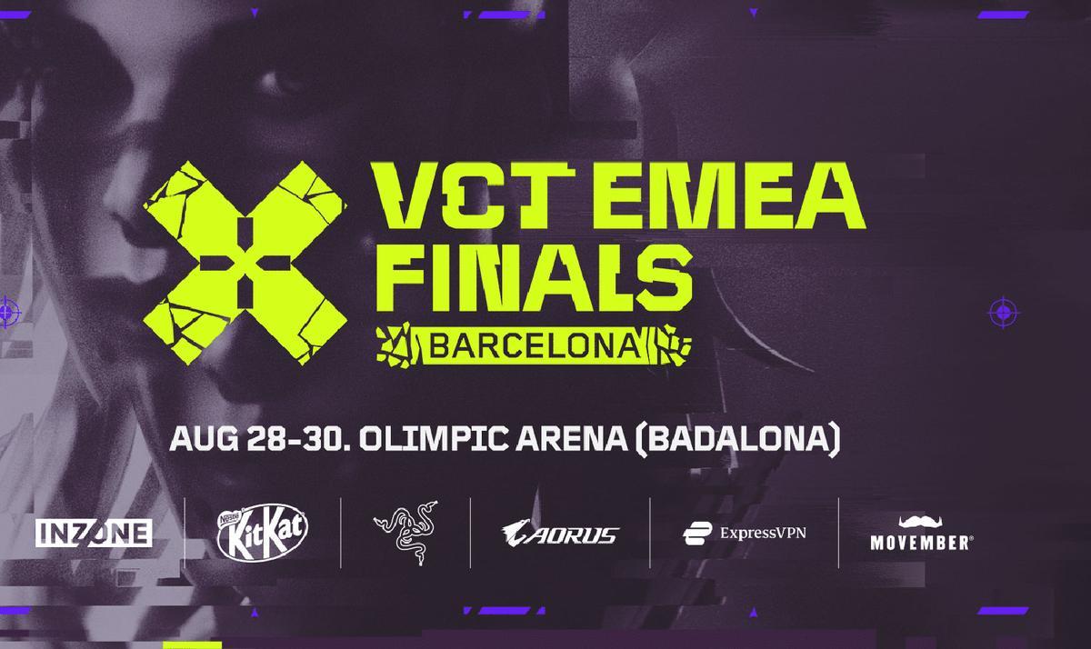 La final del VCT EMEA Stage 2 se celebrará en Barcelona.