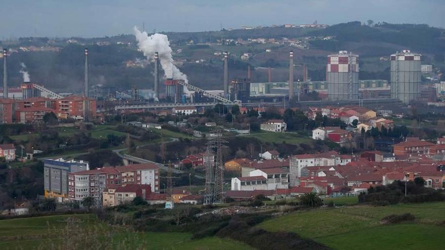 Las baterías de coque de Arcelor-Mittal en Avilés.