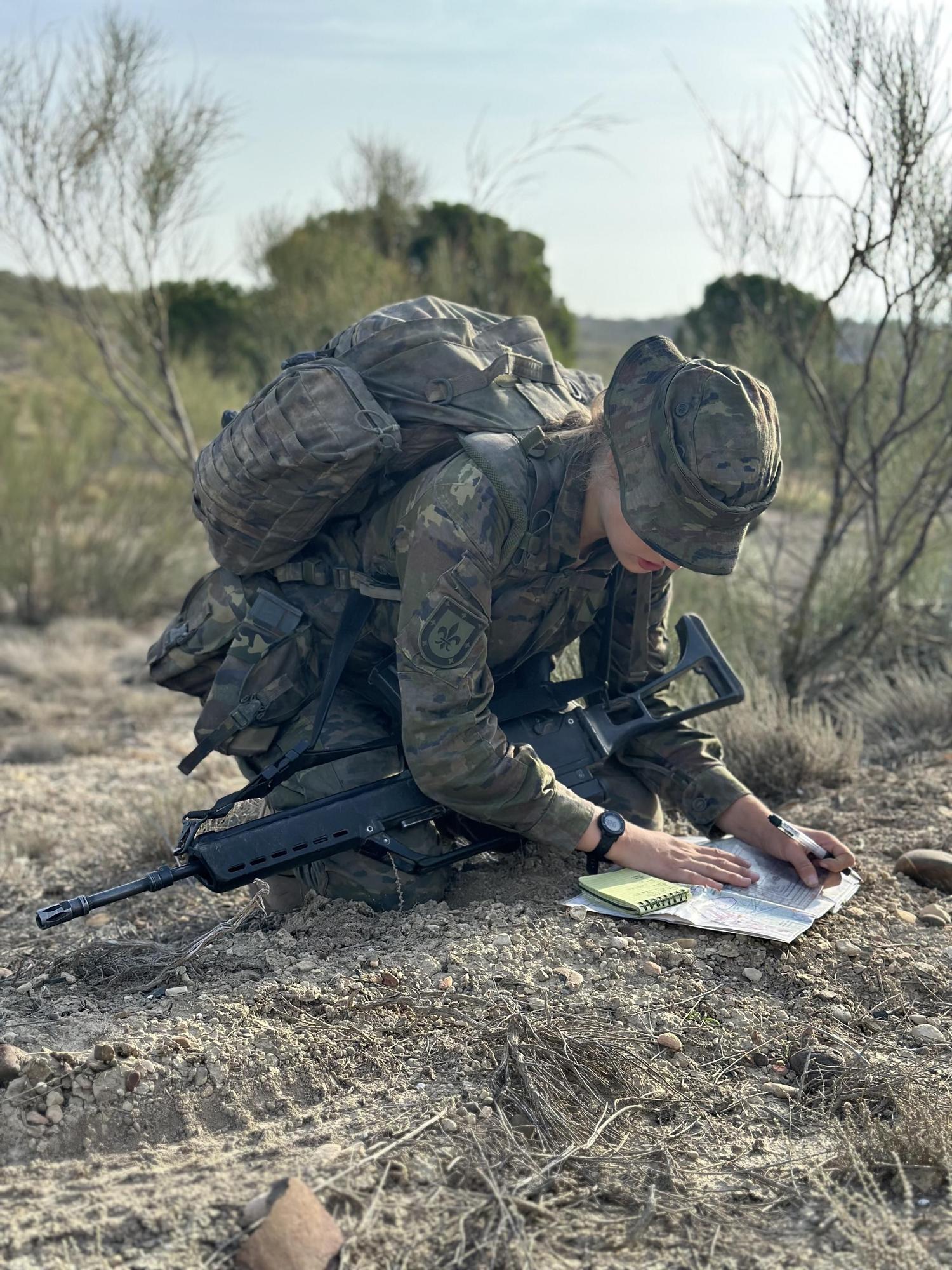 La instrucción militar de la princesa Leonor en Zaragoza, en imágenes