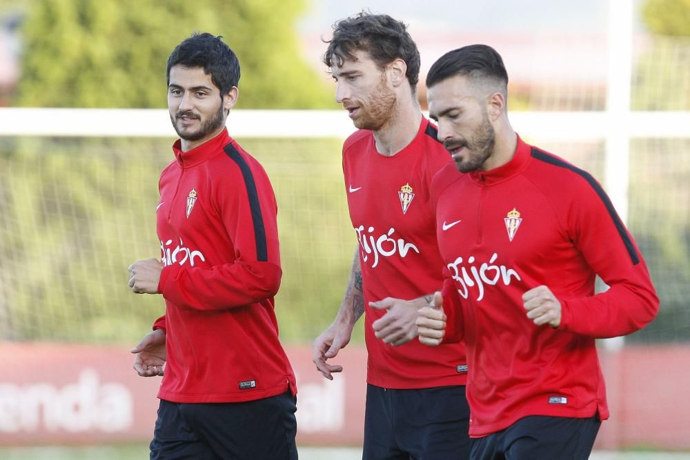 Entrenamiento del Sporting de Gijón