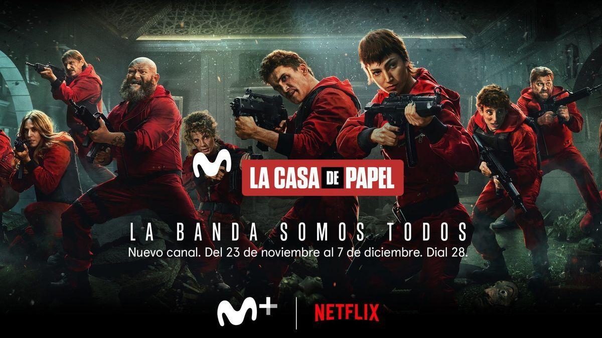 Movistar+ i Netflix creen un canal efímer per acomiadar &#039;La casa de papel&#039;
