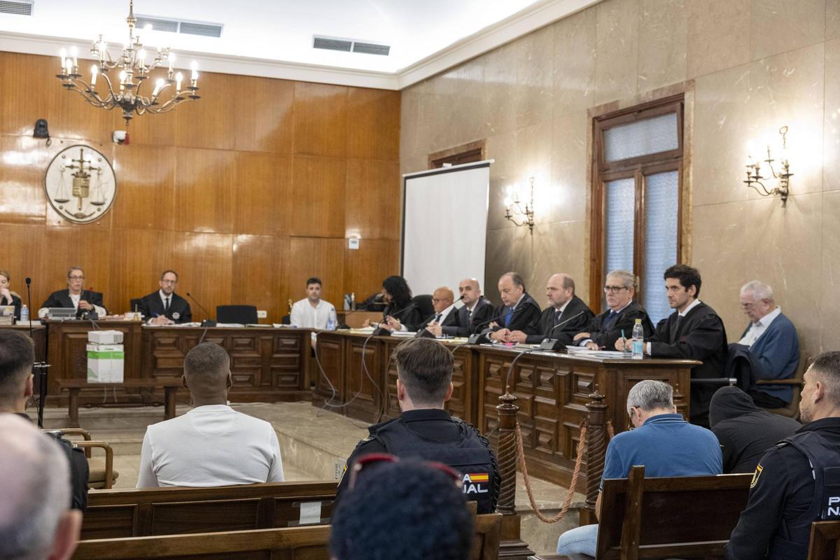 Pau Rigo durante una sesión del juicio con jurado en la Audiencia de Palma.