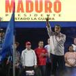 El presidente de Venezuela y candidato a la reelección, Nicolás Maduro, durante un mitin en La Guaira.