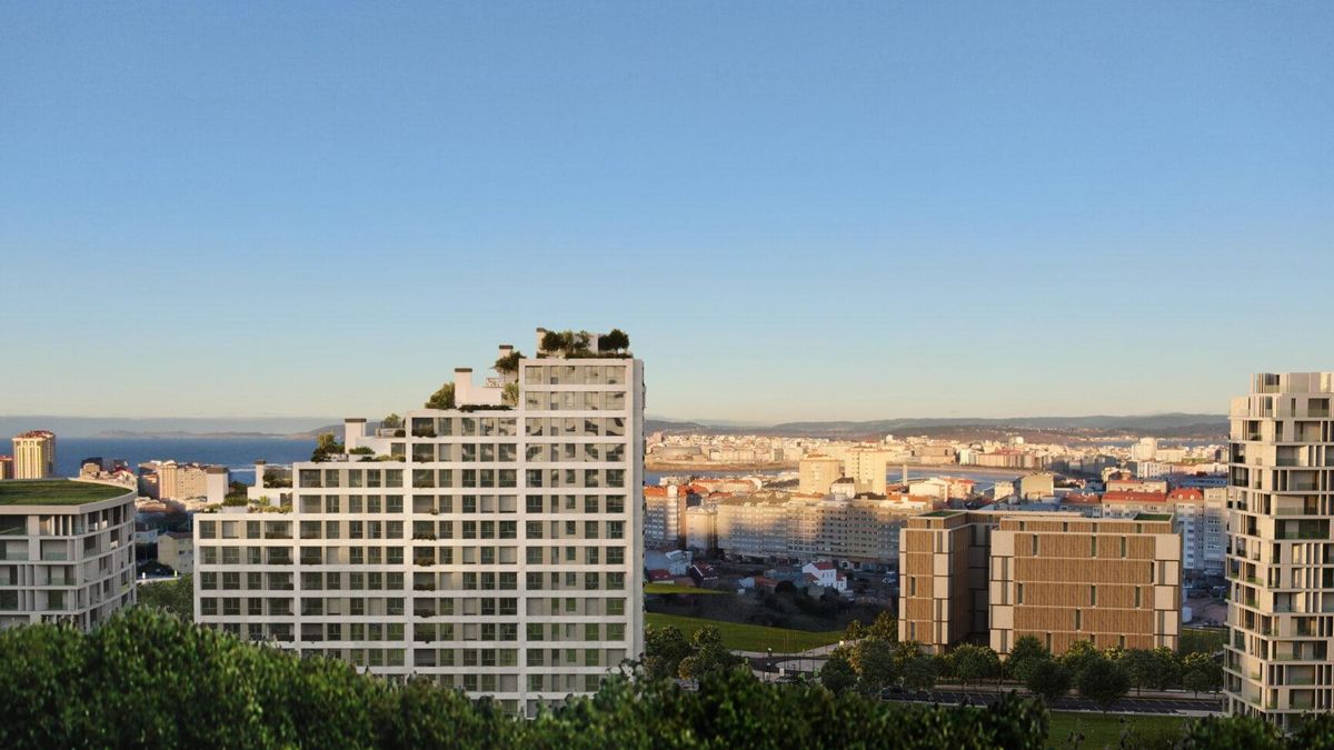 Recreación virtual de la promoción de viviendas de Metrovacesa en San Pedro de Visma
