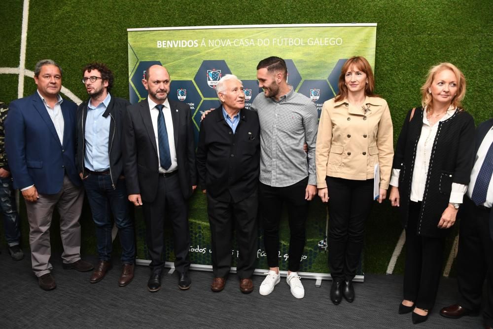 Lucas y Arsenio, en la inauguración de la sede de