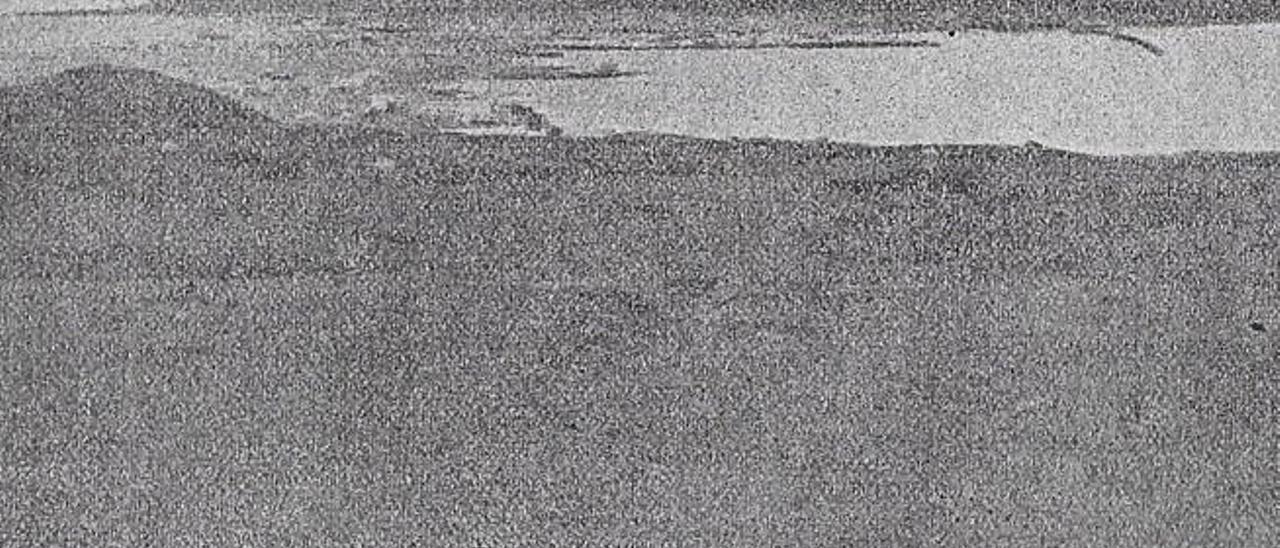 La Bahía y La Isleta vista desde los terrenos donde se emplazaría la Barriada Carló, en una foto publicada en el semanario &#039;Canarias Turista&#039; en 1919.