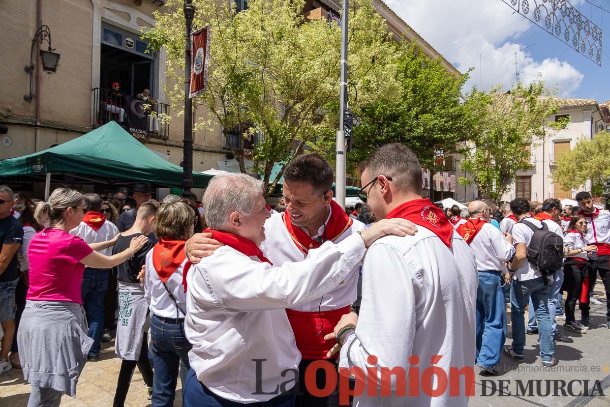 Recorrido Caballos del Vino día dos de mayo en Caravaca