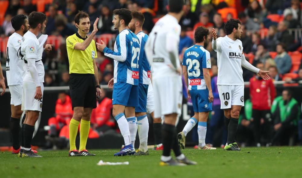 Valencia CF - RCD Espanyol: Penalti sobre Wass