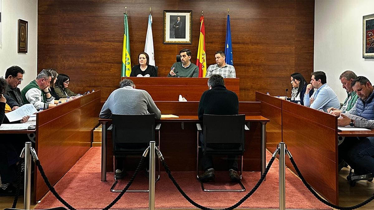 Imagen de archivo de un pleno del Ayuntamiento de Oroso