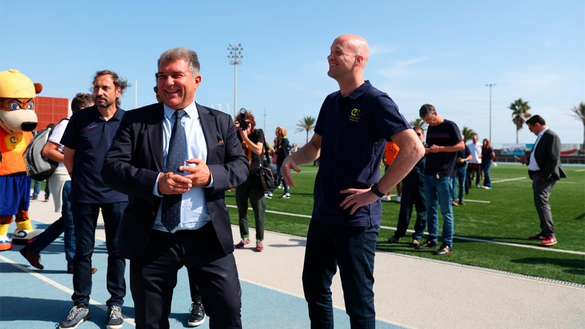 Joan Laporta, en el Open Day de la Fundación Johan Cruyff